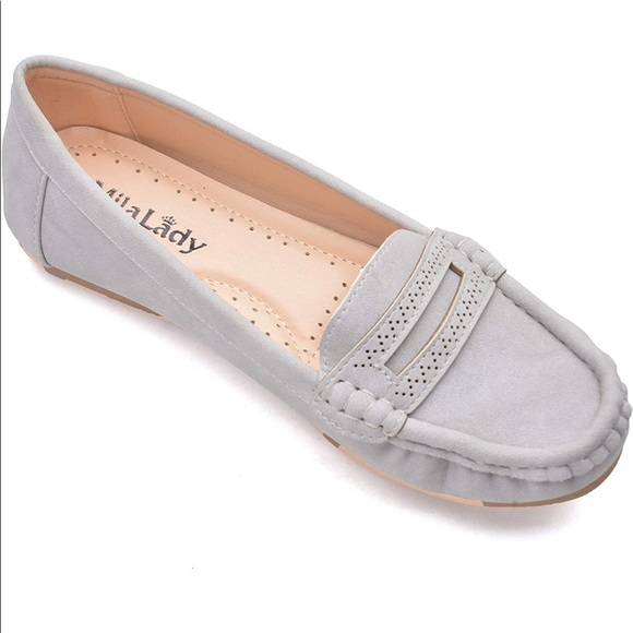 Mila Lady Fashion Colorful Causal Slip on Loafers Moccasin - Picture 2 of 3